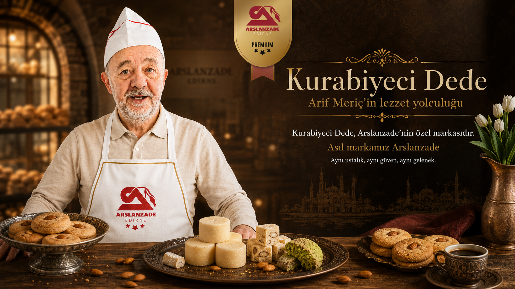 Kurabiyeci Dede — Arif Meriç'in lezzet yolculuğu, bir Arslanzade markası
