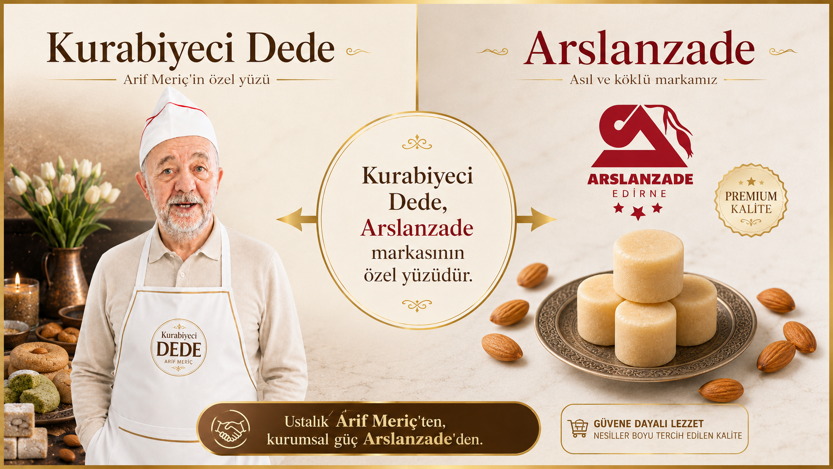 Kurabiyeci Dede, Arslanzade markasının özel yüzüdür